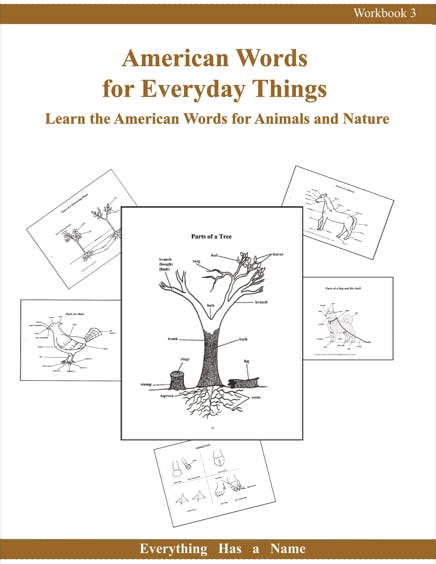 Vocabulary Workbook - American Words for Animals and Nature